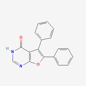 molecular formula C18H12N2O2 B1339800 5,6-Diphenylfuro[2,3-d]pyrimidin-4-ol CAS No. 106561-29-9