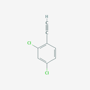 molecular formula C8H4Cl2 B1339811 2,4-Dichloro-1-ethynylbenzene CAS No. 75717-77-0