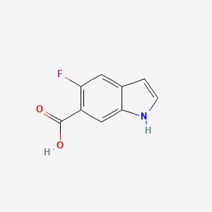 molecular formula C9H6FNO2 B1339817 5-fluoro-1H-indole-6-carboxylic Acid CAS No. 908600-74-8