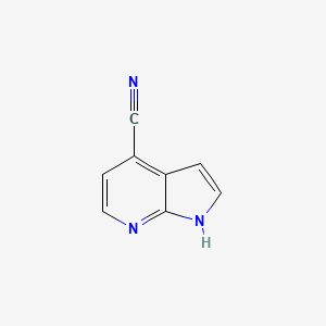 molecular formula C8H5N3 B1339843 4-氰基-7-氮杂吲哚 CAS No. 344327-11-3