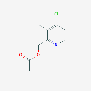 molecular formula C9H10ClNO2 B1339846 (4-Chloro-3-methylpyridin-2-yl)methyl acetate CAS No. 59886-84-9