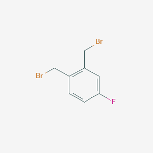 molecular formula C8H7Br2F B1339853 1,2-Bis(bromomethyl)-4-fluorobenzene CAS No. 55831-04-4