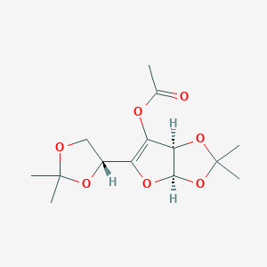 molecular formula C14H20O7 B1339858 3-O-Acetyl-1,2:5,6-di-O-isopropylidene-a-D-gulofur-3-enose 