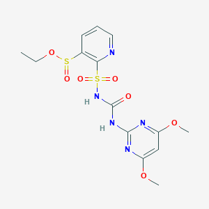 Ethyl 2-[(4,6-dimethoxypyrimidin-2-yl)carbamoylsulfamoyl]pyridine-3-sulfinate