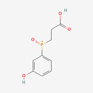 3-((3-Hydroxyphenyl)hydrophosphoryl)propanoic acid