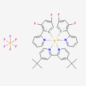 molecular formula C40H36F10IrN4P B13398648 [Ir(dFppy)2(dtbbpy)]PF6 