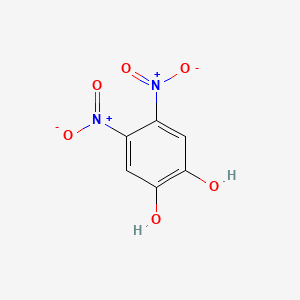 molecular formula C6H4N2O6 B1339890 4,5-二硝基苯-1,2-二酚 CAS No. 77400-30-7