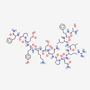 H-Ser-phe-leu-leu-arg-asn-pro-asn-asp-lys-tyr-glu-pro-phe-NH2