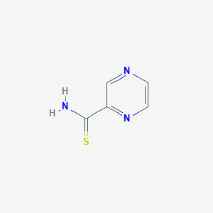 molecular formula C5H5N3S B133990 Pyrazine-2-carbothioamide CAS No. 4604-72-2