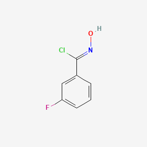 molecular formula C7H5ClFNO B1339916 3-Fluoro-N-hydroxybenzimidoyl chloride CAS No. 58606-42-1