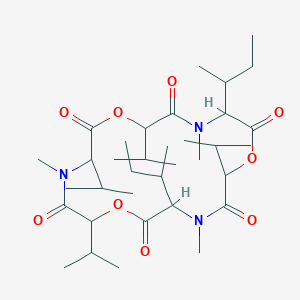 cyclo[DL-OVal-DL-N(Me)Val-DL-OVal-DL-N(Me)xiIle-DL-OVal-DL-N(Me)xiIle]