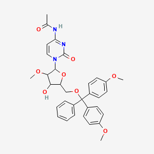 N-[1-[5-[[bis(4-methoxyphenyl)-phenylmethoxy]methyl]-4-hydroxy-3-methoxyoxolan-2-yl]-2-oxopyrimidin-4-yl]acetamide