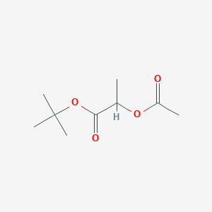 molecular formula C9H16O4 B13399384 Tert-butyl 2-acetyloxypropanoate CAS No. 32376-44-6