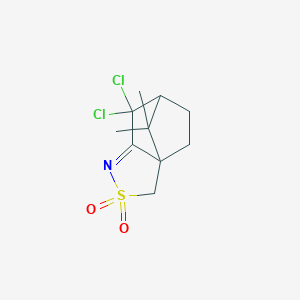 molecular formula C10H13Cl2NO2S B133994 6,6-二氯-10,10-二甲基-3lambda6-噻-4-氮杂三环[5.2.1.01,5]癸-4-烯 3,3-二氧化物 CAS No. 127184-04-7