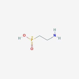 molecular formula C2H7NO2P+ B1339957 (2-Aminoethyl)phosphinic acid CAS No. 85618-16-2