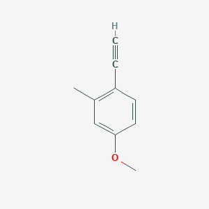 molecular formula C10H10O B1339990 1-乙炔基-4-甲氧基-2-甲基苯 CAS No. 74331-69-4