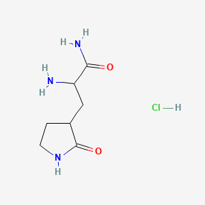 alpha-amino-2-oxo-3-Pyrrolidinepropanamide hydrochloride