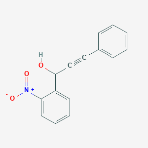 1-(2-Nitrophenyl)-3-phenylprop-2-YN-1-OL