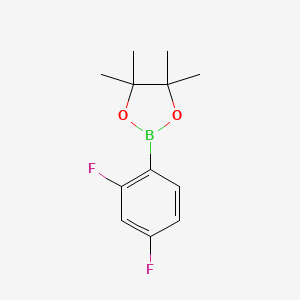 molecular formula C12H15BF2O2 B1340015 2-(2,4-Difluorophenyl)-4,4,5,5-tetramethyl-1,3,2-dioxaborolane CAS No. 288101-48-4