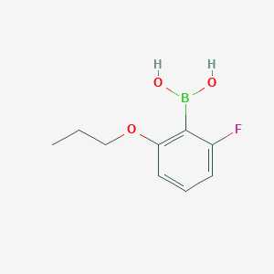 molecular formula C9H12BFO3 B1340017 (2-氟-6-丙氧基苯基)硼酸 CAS No. 870777-18-7