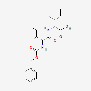 3-Methyl-2-[[3-methyl-2-(phenylmethoxycarbonylamino)pentanoyl]amino]pentanoic acid