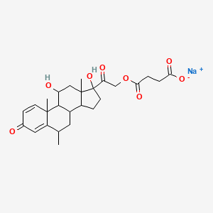 6 alpha-Methylprednisolone Sodium Hemisuccinate;6(c) paragraph sign-Methylprednisolone 21-hemisuccinate sodium salt