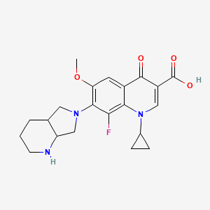 7-[(4aS,7aS)-octahydro-1H-pyrrolo[3,4-b]pyridin-6-yl]-1-cyclopropyl-8-fluoro-6-methoxy-4-oxo-1,4-dihydroquinoline-3-carboxylic acid