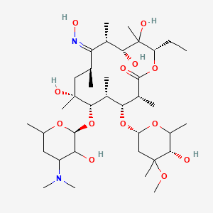 (3R,4R,5R,6S,7R,9S,10Z,11S,12R,14S)-6-[(2S)-4-(dimethylamino)-3-hydroxy-6-methyloxan-2-yl]oxy-14-ethyl-7,12,13-trihydroxy-10-hydroxyimino-4-[(2R,5S)-5-hydroxy-4-methoxy-4,6-dimethyloxan-2-yl]oxy-3,5,7,9,11,13-hexamethyl-oxacyclotetradecan-2-one