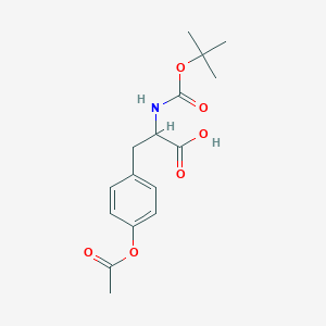 3-(4-Acetyloxyphenyl)-2-[(2-methylpropan-2-yl)oxycarbonylamino]propanoic acid