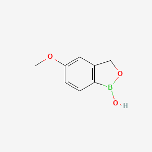 molecular formula C8H9BO3 B1340029 2,1-Benzoxaborole, 1,3-dihydro-1-hydroxy-5-methoxy- CAS No. 174671-92-2