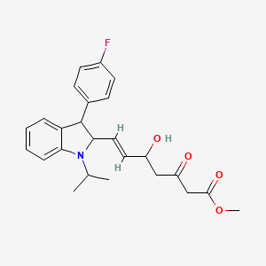 Methyl 7-[3-(4-fluorophenyl)-1-isopropyl-2,3-dihydroindol-2-YL]-5-hydroxy-3-oxohept-6-enoate