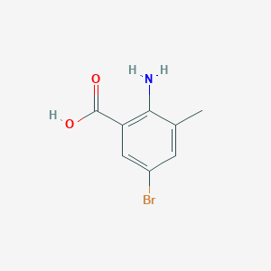 molecular formula C8H8BrNO2 B1340033 2-氨基-5-溴-3-甲基苯甲酸 CAS No. 206548-13-2