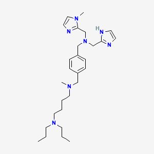 molecular formula C28H45N7 B1340036 KRH-3955 free base CAS No. 675135-77-0