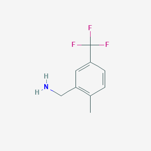 molecular formula C9H10F3N B1340037 2-甲基-5-(三氟甲基)苄胺 CAS No. 771572-44-2