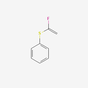 molecular formula C8H7FS B1340042 Benzene, [(1-fluoroethenyl)thio]- CAS No. 141075-87-8