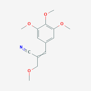 molecular formula C14H17NO4 B134005 2-(甲氧基甲基)-3-(3,4,5-三甲氧基苯基)丙烯腈 CAS No. 7520-69-6