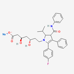 sodium;(3R,5S)-7-[5-(4-fluorophenyl)-4-phenyl-3-(phenylcarbamoyl)-2-propan-2-yl-2,3-dihydropyrrol-1-yl]-3,5-dihydroxyheptanoate