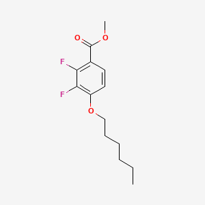 molecular formula C14H18F2O3 B13400653 Methyl 2,3-difluoro-4-(hexyloxy)benzoate 