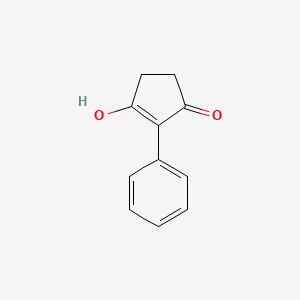 molecular formula C11H10O2 B1340077 3-羟基-2-苯基环戊-2-烯酮 CAS No. 5864-79-9
