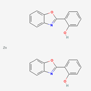 molecular formula C26H18N2O4Zn B13400773 2-(1,3-benzoxazol-2-yl)phenol;zinc 