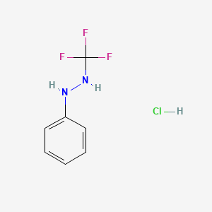 molecular formula C7H8ClF3N2 B13400776 alpha,alpha,alpha-Trifluoro-O-tolylhydrazine monohydrochloride 