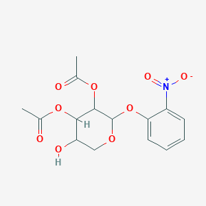 (2S,3R,4S,5R)-3-(acetyloxy)-5-hydroxy-2-(2-nitrophenoxy)oxan-4-yl acetate