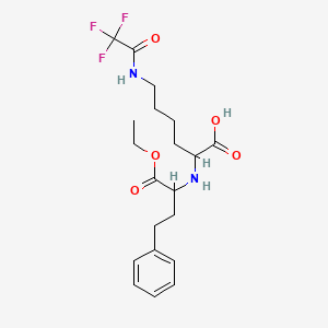 molecular formula C20H27F3N2O5 B13400808 N2-(S)-1-Ethoxycarbonyl-3-phenylpropyl-N8-trifluoroacetyl-L-lysine 