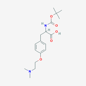 3-[4-[2-(Dimethylamino)ethoxy]phenyl]-2-[(2-methylpropan-2-yl)oxycarbonylamino]propanoic acid