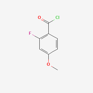 molecular formula C8H6ClFO2 B1340083 2-氟-4-甲氧基苯甲酰氯 CAS No. 321-24-4