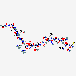 H-DL-Met-DL-Gln-DL-Trp-DL-Asn-DL-Ser-DL-xiThr-DL-Ala-DL-Phe-DL-His-DL-Gln-DL-xiThr-DL-Leu-DL-Gln-DL-Asp-DL-Pro-DL-Arg-DL-Val-DL-Arg-Gly-DL-Leu-DL-Tyr-DL-Leu-DL-Pro-DL-Ala-Gly-Gly-OH