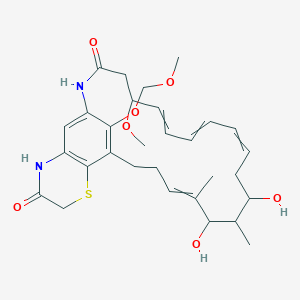 (5R,6E,8E,10E,13S,14S,15R,16Z)-13,15-dihydroxy-5-methoxy-28-(methoxymethoxy)-14,16-dimethyl-22-thia-2,25-diazatricyclo[18.7.1.021,26]octacosa-1(27),6,8,10,16,20(28),21(26)-heptaene-3,24-dione