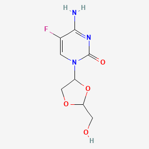 4-Amino-5-fluoro-1-[2-(hydroxymethyl)-1,3-dioxolan-4-yl]pyrimidin-2-one