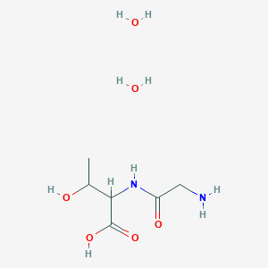 molecular formula C6H16N2O6 B13400856 Glycyl-DL-threonine dihydrate 