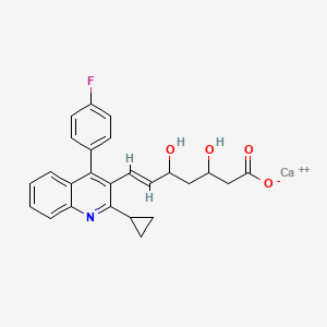 calcium;(E)-7-[2-cyclopropyl-4-(4-fluorophenyl)quinolin-3-yl]-3,5-dihydroxyhept-6-enoate